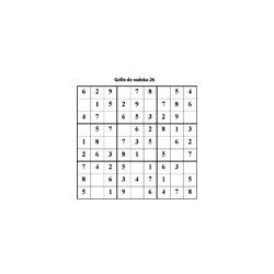 grille 26 de sudoku cycle 2 du primaire