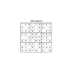 grille 28 de sudoku Primaire cycle 3