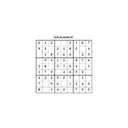 grille 29 de sudoku cycle 2 du primaire
