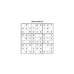 grille 29 de sudoku Primaire cycle 3