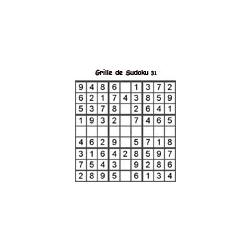 Grille 31 de sudoku cycle 2 du primaire