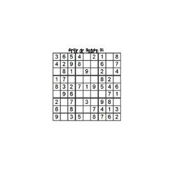 grille 31 de sudoku Primaire cycle 3