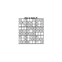 grille 33 de sudoku Primaire cycle 3