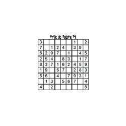 grille 34 de sudoku Primaire cycle 3