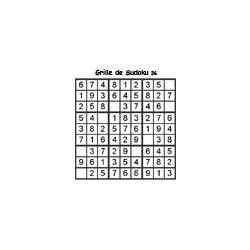 Grille 36 de sudoku cycle 2 du primaire