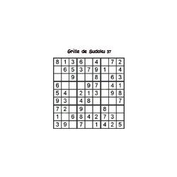 Grille 37 de sudoku Primaire cycle 3