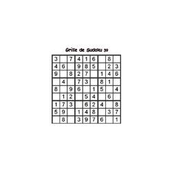Grille 39 de sudoku Primaire cycle 3