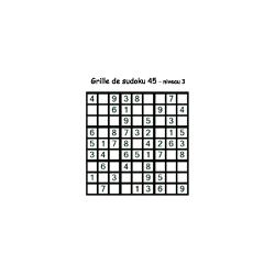 Sudoku 45 de niveau 3