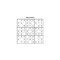 grille 4 de sudoku Primaire cycle 3