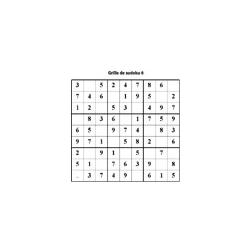 grille 6 de sudoku Primaire cycle 3