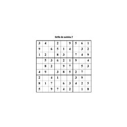 grille 7 de sudoku Primaire cycle 3