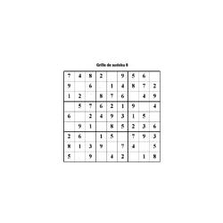 Grille 8 de sudoku Primaire cycle 3