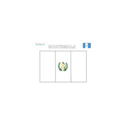 Coloriage du drapeau du Guatemala