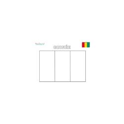 Coloriage du drapeau de la Guinée