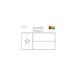 Coloriage du drapeau de guinée bissau