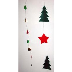 guirlandes de noël sapins et étoiles