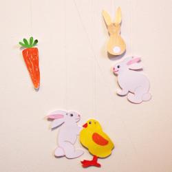 Guirlande de Pâques à colorier