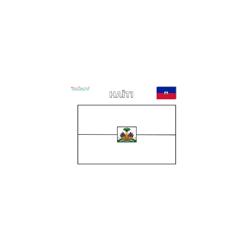 Coloriage du drapeau de Haïti