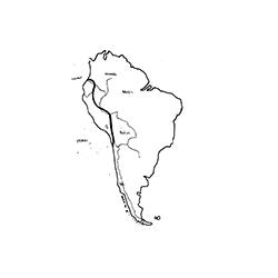 carte d'Amérique du Sud 