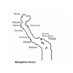 carte de l'empire inca