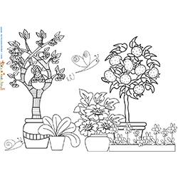 Jardin à l'arbre graphique