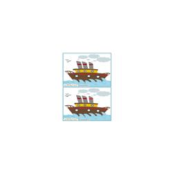Jeu des 7 erreurs: mer et bateau vapeur
