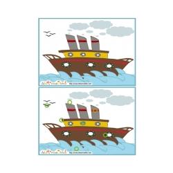 Solution du Jeu des erreurs: mer et bateau vapeur