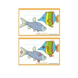 Solution du Jeu des erreurs: deux poissons dans l'eau