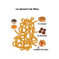 Jeux de labyrinthes sur les desserts