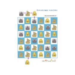 Des jeux de suite logique à imprimer : jeux d'échecs