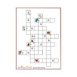 Jeu de mots Fléchés: mots d'hiver et de Noël