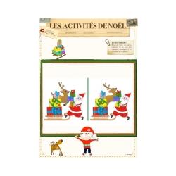 Jeu des 7 erreurs Père Noël au traineau
