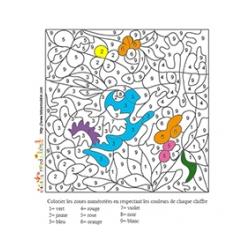 coloriage numéroté