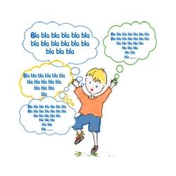 Un jeu pour apprendre à devenir orateur. Un jeu pour apprendre à prendre la parole et à parler sur n’importe quel sujet le plus longtemps possible. Ce jeu simple aidera votre enfant à prendre la parol