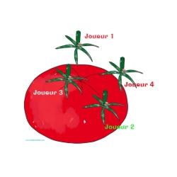 Jeu "Épingler la queue de la tomate"