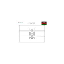 Coloriage du drapeau du Kenya