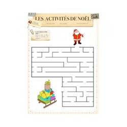 Jeux de labyrinthe de Noël