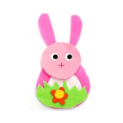 Collage du lapin de Pâques en feutrine