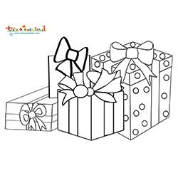 Les gros cadeaux à colorier