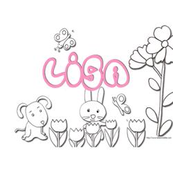 coloriage prénom Lisa