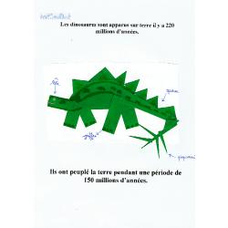 Réaliser un livre sur le cycle des dinosaures