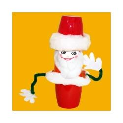 Un mini Père Noël tout rigolo à fabriquer pour jouer avant Noël