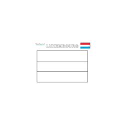 Coloriage du drapeau du Luxembourg