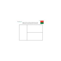 Coloriage du drapeau de Madagascar