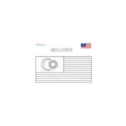 Coloriage du drapeau de Malaisie