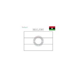 Coloriage du drapeau du malawi