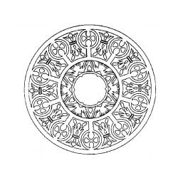 Mandala indien a colorier
