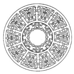 coloriage d'un mandala complexe 