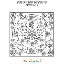 Vitrail en variation de roses