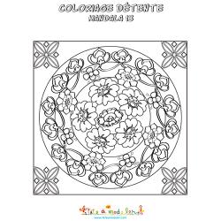 Coloriage détente : variation japonisante